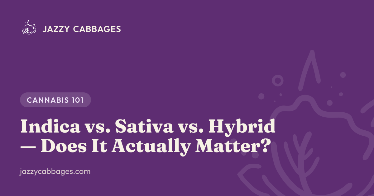 Indica vs. Sativa vs. Hybrid — Does It Actually Matter?